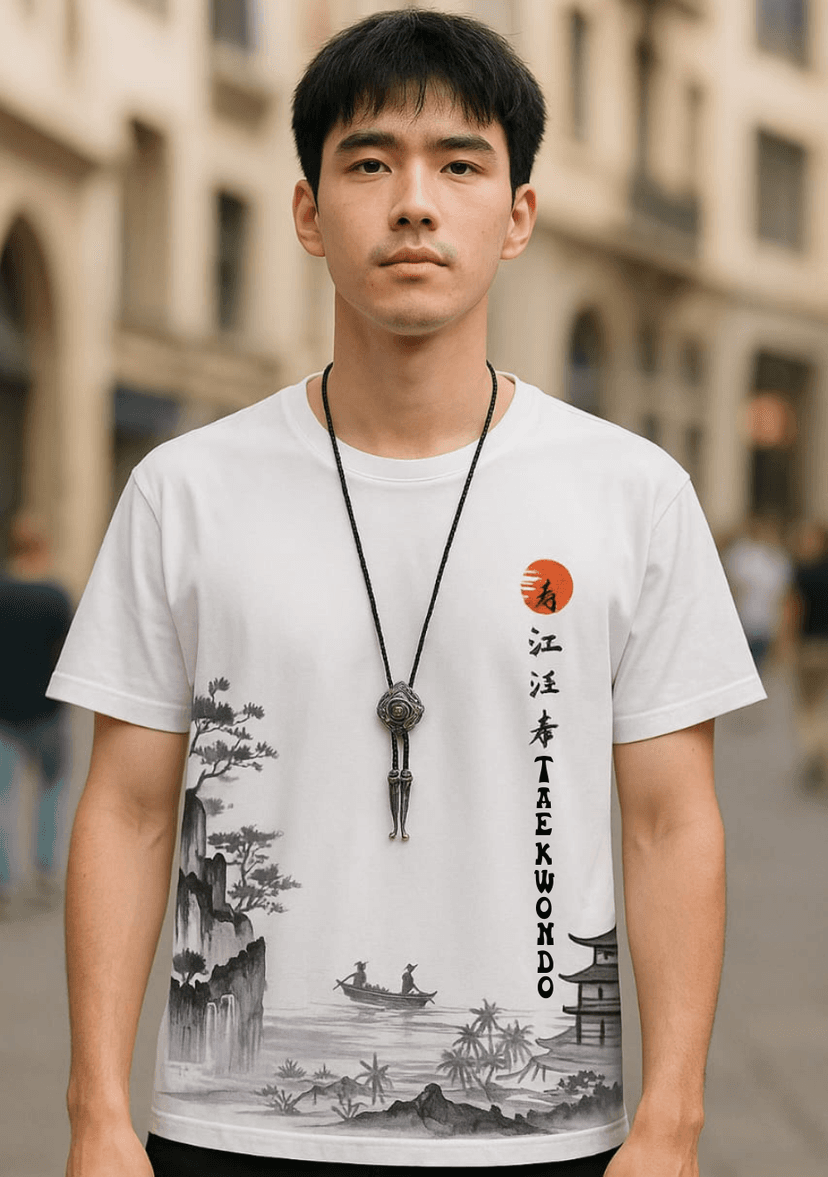 Traditional Korean Art Taekwondo T-Shirt – Men's Martial Arts Tee