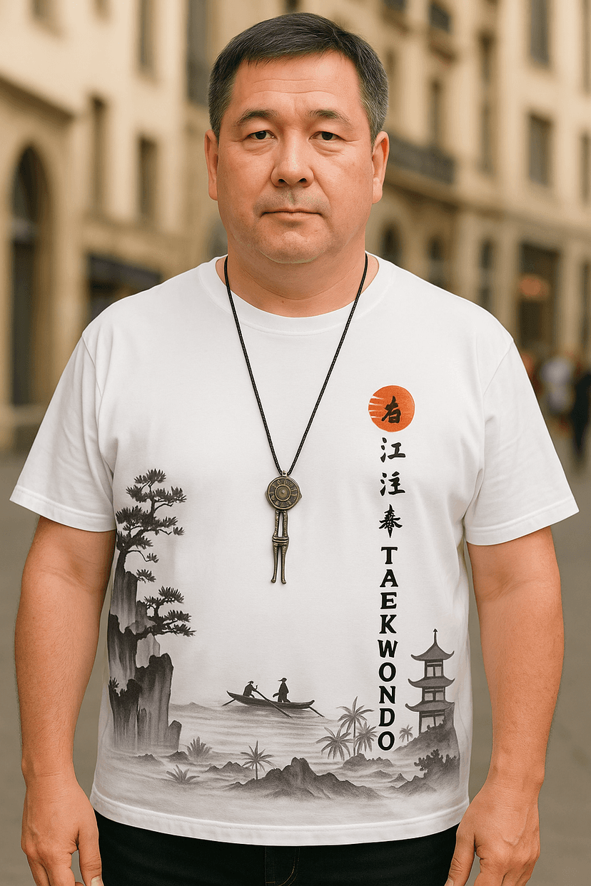 Traditional Korean Art Taekwondo T-Shirt – Men's Martial Arts Tee